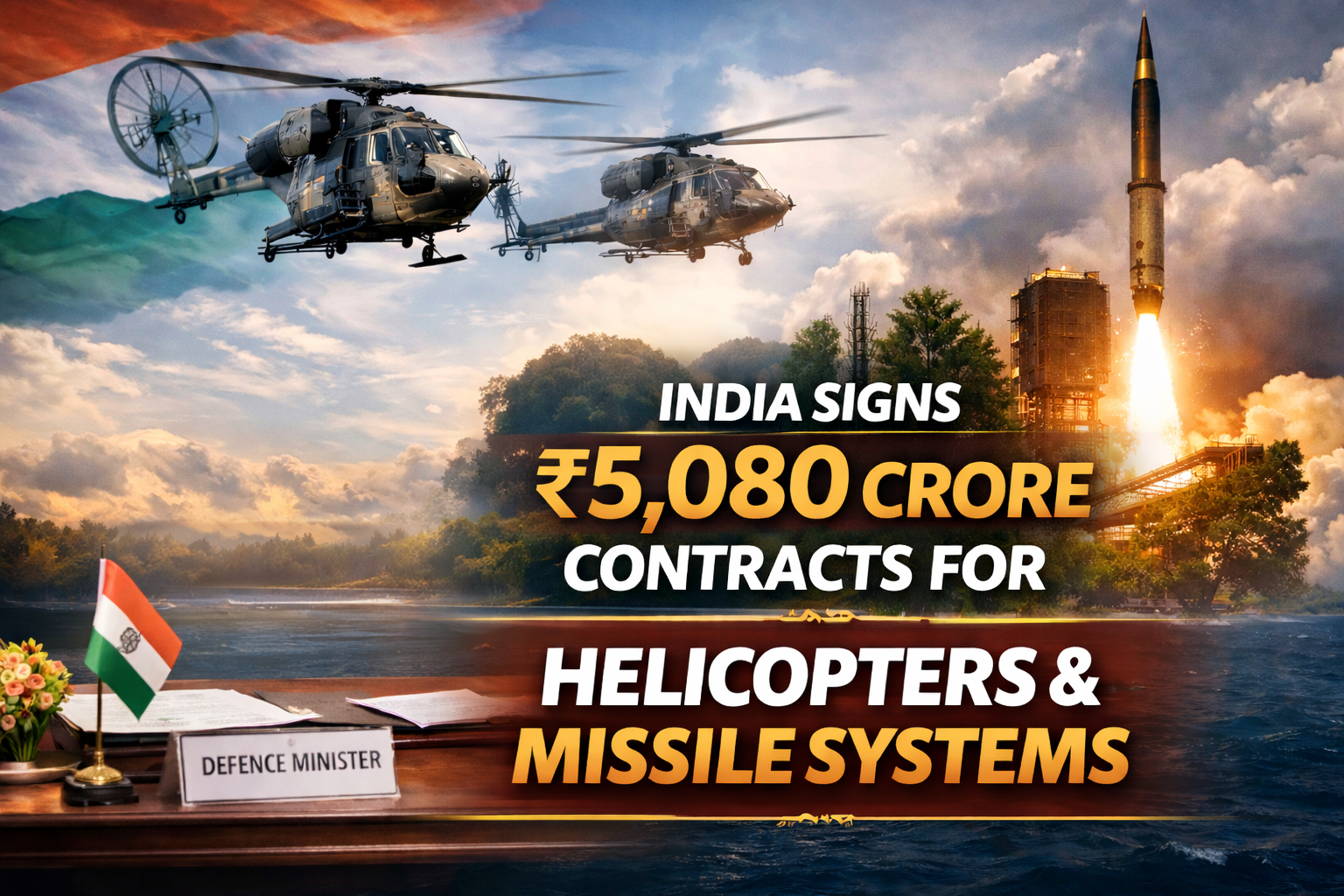 India ₹5,080 crore defence deal for helicopters and missile systems